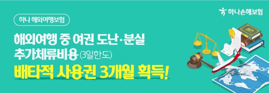 하나손해보험은 여권을 분실할 경우 부득이 하게 추가 체류하는 데에 드는 비용을 보장하는 여행자보험을 출시한다고 밝혔다.&#40;하나손해보험 제공&#41;