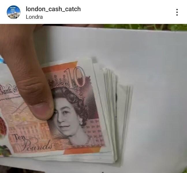 영국 런던 도심 곳곳에 현금 지폐를 숨겨두는 디지털 콘텐츠 크리에이터 &#39;런던 캐시 캐치&#40;London Cash Catch&#41;&#39;의 소셜미디어&#40;SNS&#41; 게시물 갈무리.2024.06.07/