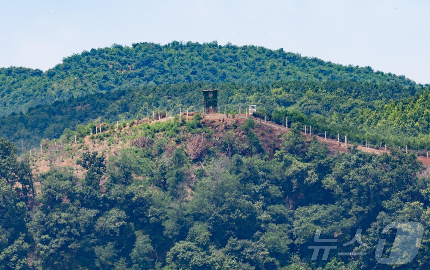 북한 개풍군 지역의 전술도로. 2024.7.1/뉴스1 ⓒ News1 이재명 기자