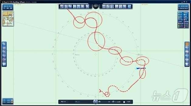 이상운항 선박 자동식별 시스템&#40;해양경찰청 제공&#41;/뉴스1