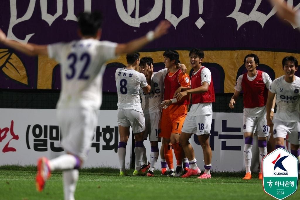 K리그2 선두를 유지한 FC안양. &#40;한국프로축구연맹 제공&#41;