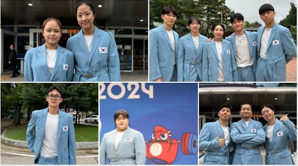 단복을 입은 한국 선수단의 모습&#40;올림픽 공식 홈페이지 캡처&#41;