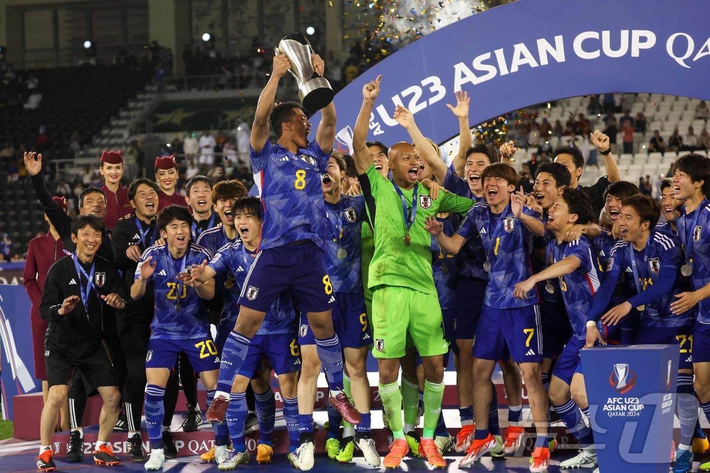 일본 23세 이하 축구대표팀. ⓒ AFP=뉴스1