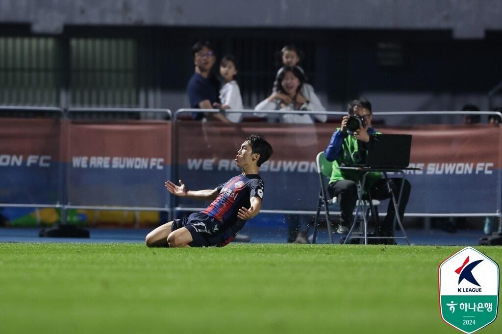 수원FC의 강상윤. &#40;한국프로축구연맹 제공&#41;