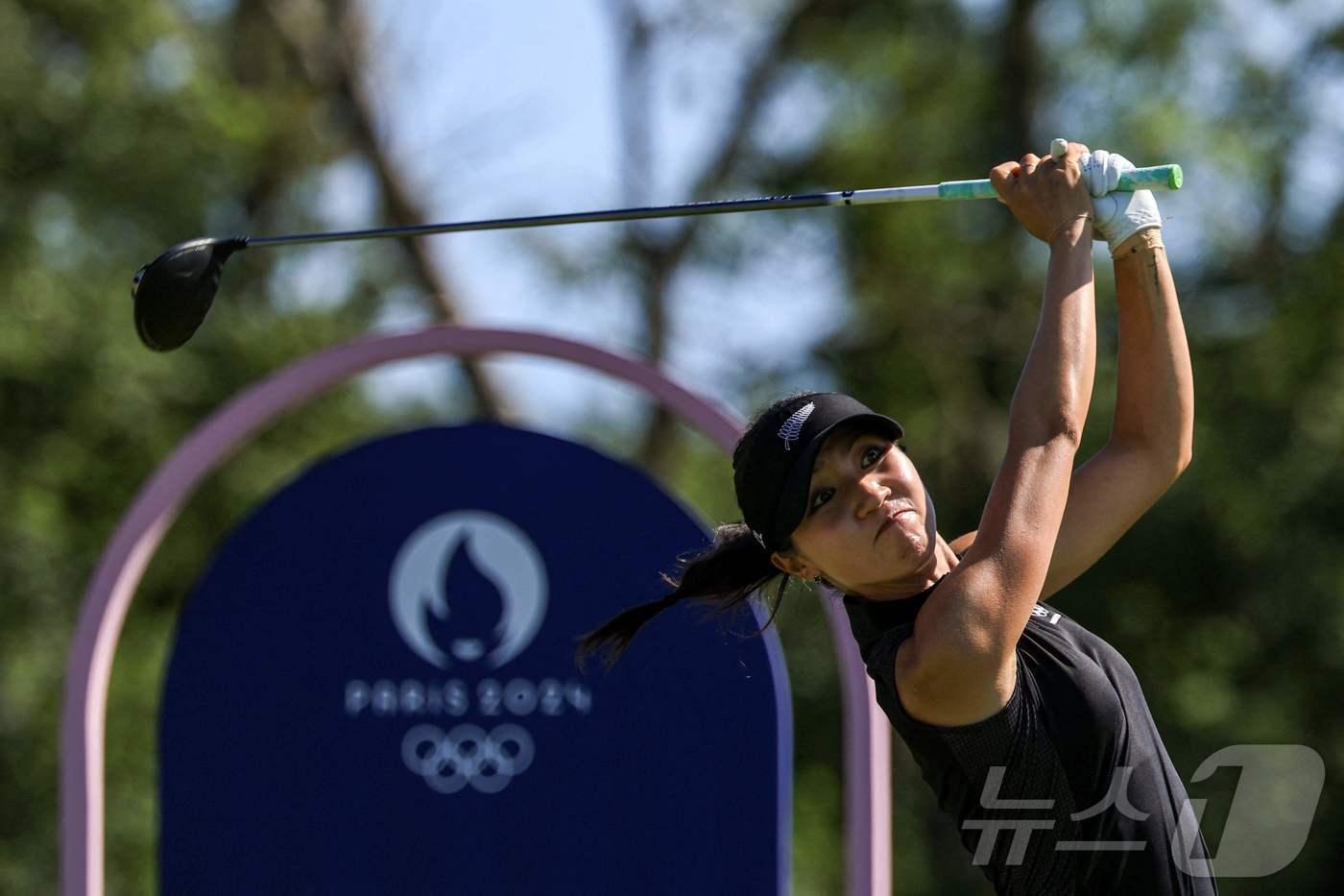 2024 파리 올림픽 여자 골프에서 금메달을 수확한 리디아 고&#40;뉴질랜드&#41; ⓒ AFP=뉴스1