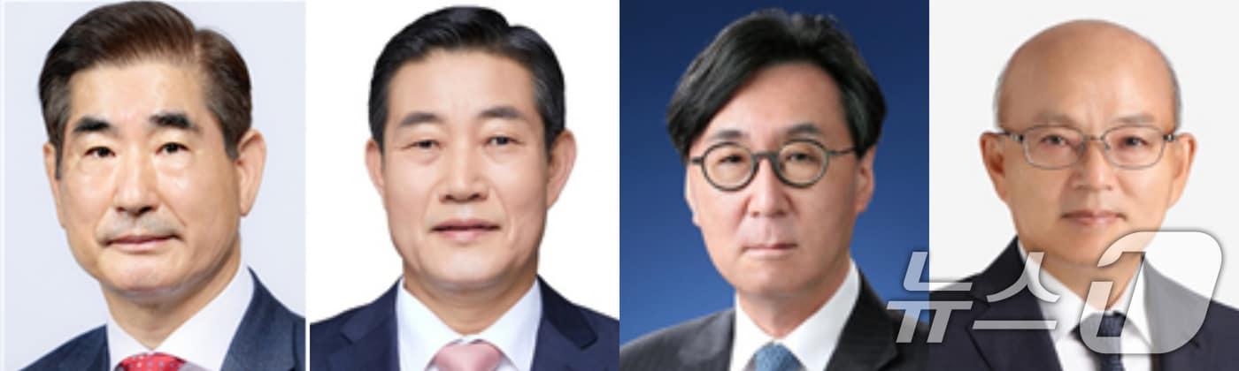 윤석열 대통령은 12일 신임 국방부 장관 후보자에 김용현 현 대통령실 경호처장&#40;왼쪽부터&#41;을 지명, 신임 국가안보실장에 신원식 현 국방부 장관을 내정, 신설된 대통령 외교안보특별보좌관에 장호진 현 국가안보실장을 내정, 신임 국가인권위원장 후보자로 안창호 전 헌법재판관을 지명했다고 대통령실이 밝혔다. &#40;대통령실 제공&#41; 2024.8.12/뉴스1 ⓒ News1 송원영 기자