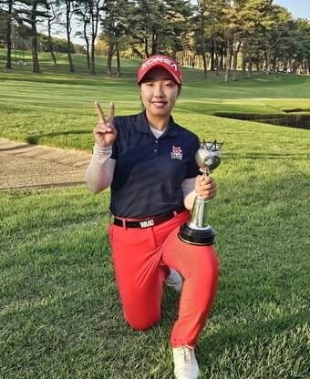 만 15세에 JLPGA 최연소 우승을 차지한 이효송 &#40;한화 클래식 조직위 제공&#41; ⓒ News1 이재상 기자