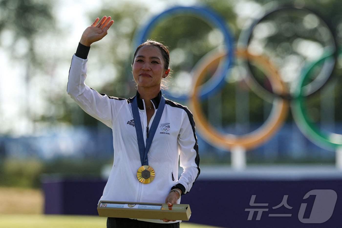 2024 파리 올림픽 금메달리스트 리디아 고. ⓒ AFP=뉴스1