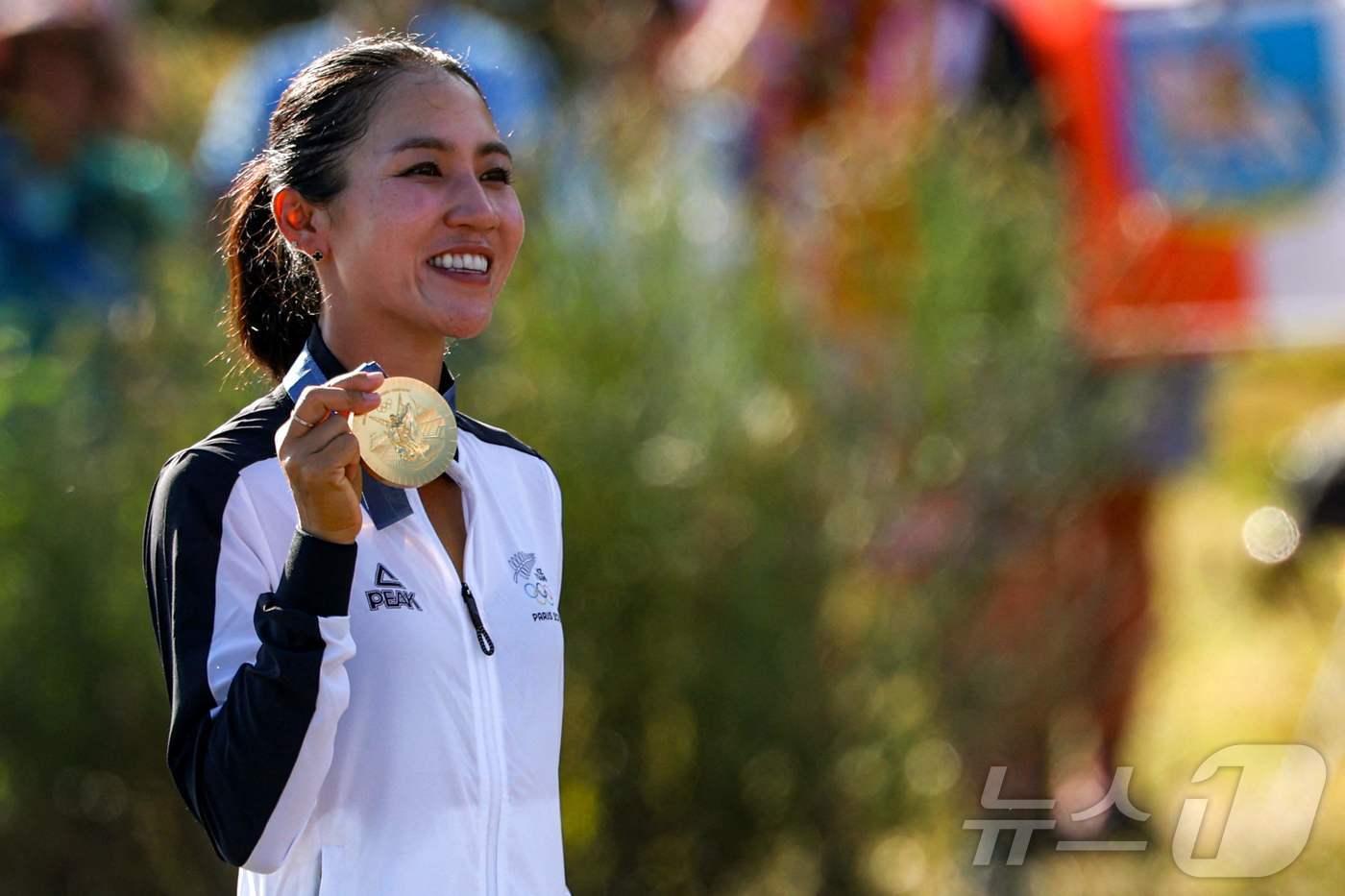 2024 파리 올림픽 금메달로 명예의 전당 입성 조건을 채운 리디아 고&#40;뉴질랜드&#41;. ⓒ AFP=뉴스1