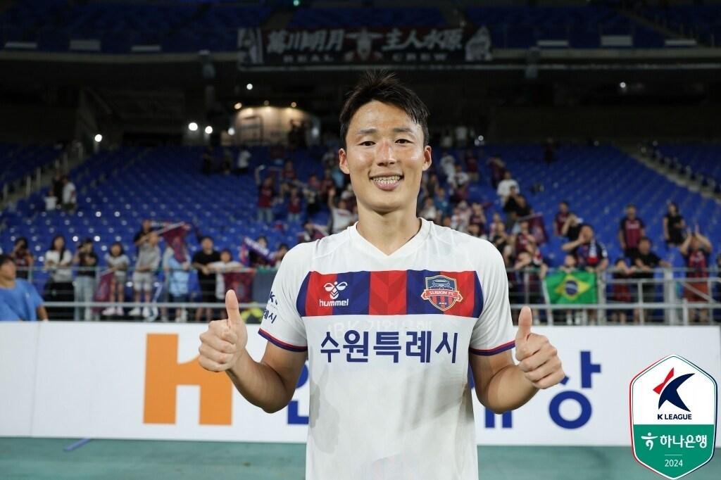 수원FC의 손준호&#40;한국프로축구연맹 제공&#41; 