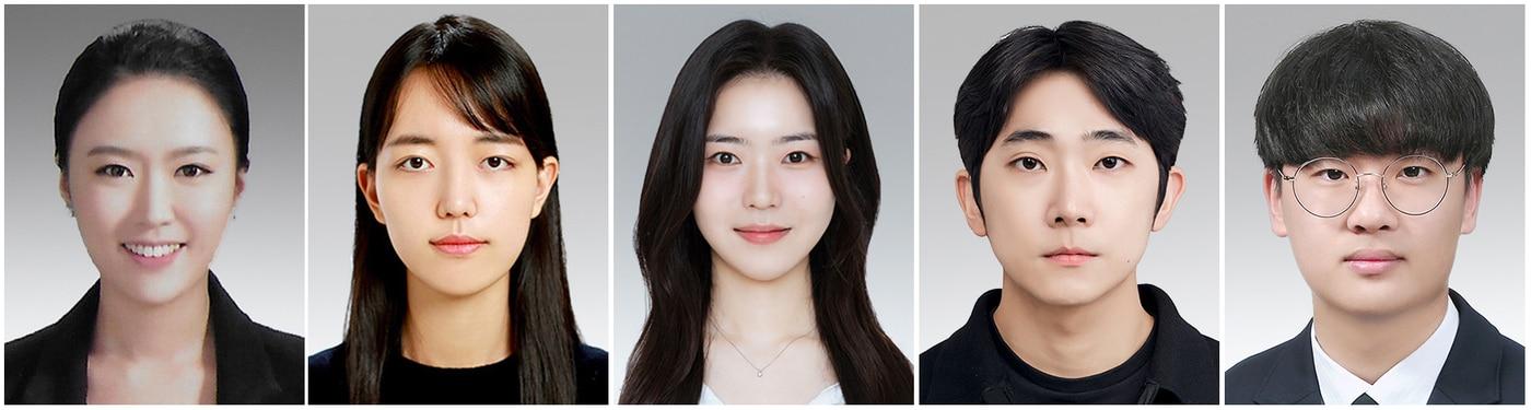 사진 왼쪽부터 이다희, 이혜진, 소유진, 이재웅, 양가승 학생/뉴스1