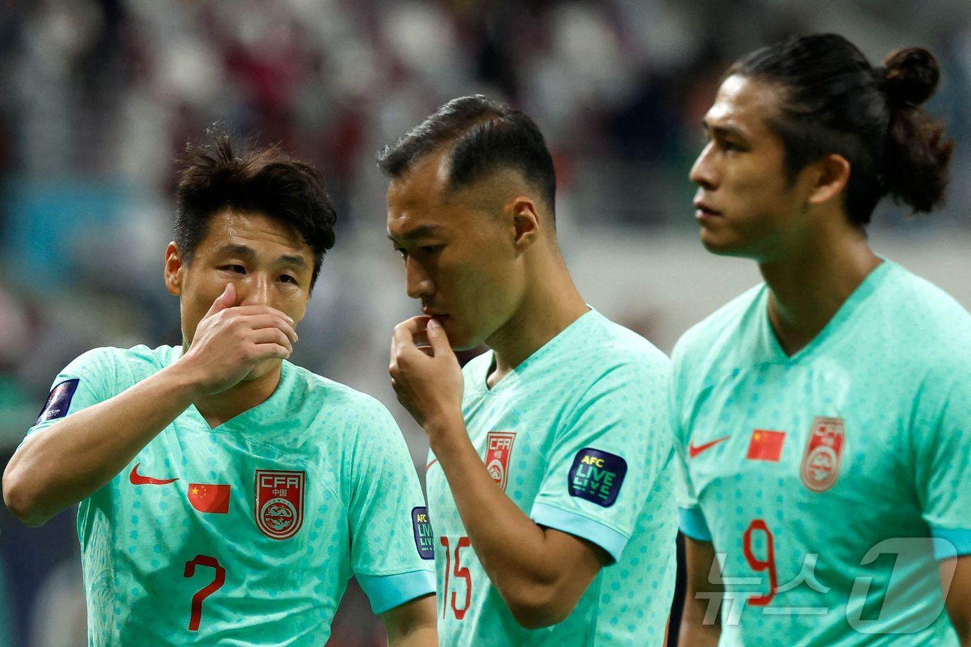 중국 축구대표팀 선수들 ⓒ AFP=뉴스1