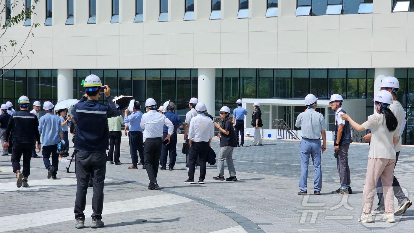 20일 오전 세종시청 출입기자단을 대상으로 진행된 세종 공동캠퍼스 팸투어. ⓒ News1 장동열 기자