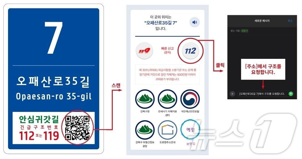  강북구, 태양광 LED 기초 번호판 설치 &#40;강북구 제공&#41;