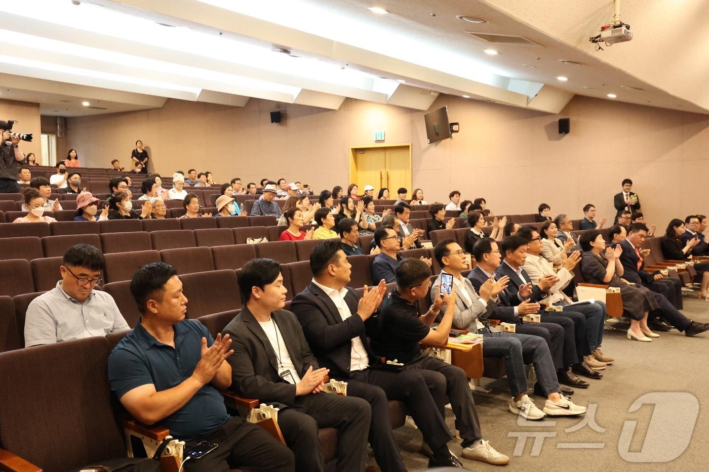 국민의힘이 강남대에서 개최한 ‘시민 안전을 위한 전기차 배터리 심포지엄’ 모습.&#40;국민의힘 제공&#41;