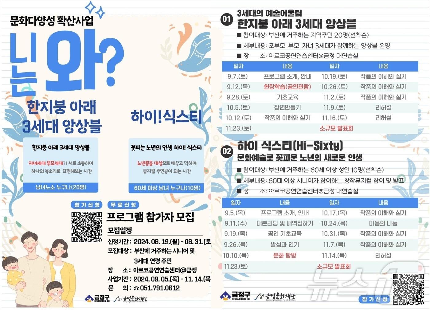 부산 금정문화재단 문화다양성 확산 사업 니는 와 안내 포스터.&#40;금정구청 제공&#41;