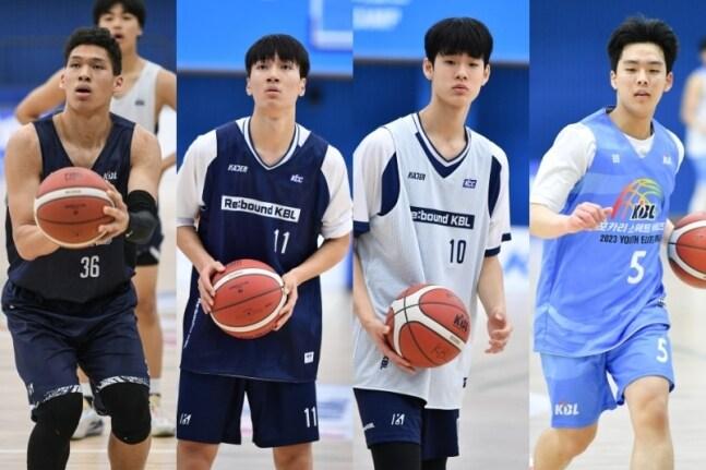  2024 FIBA U18 아시아컵에 나서는 에디 다니엘, 장혁준, 이제원, 김건하&#40;왼쪽부터&#41;. &#40;KBL 제공&#41;