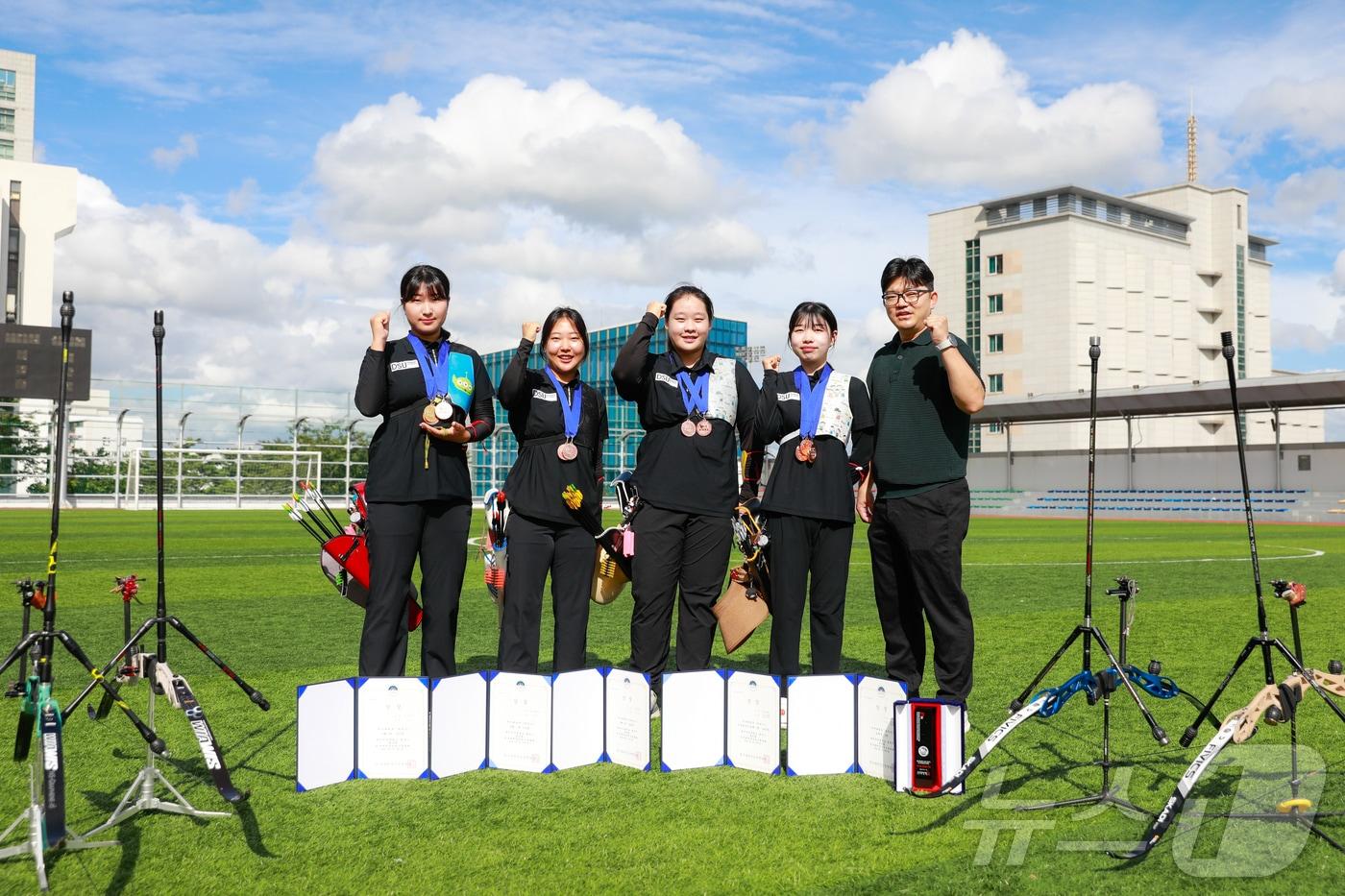 동서대학교 양궁부. &#40;동서대 제공&#41;