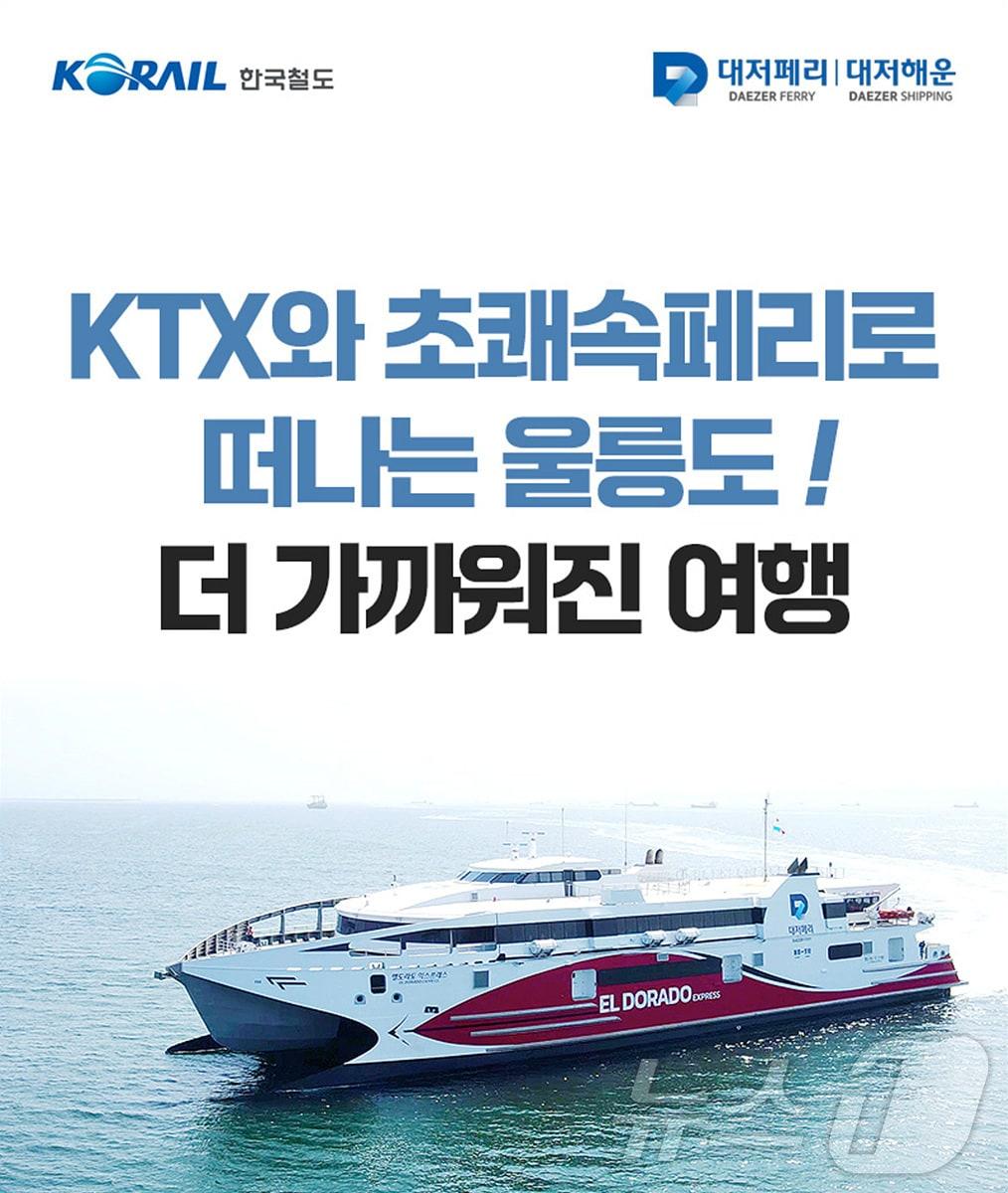 ‘울릉도 KTX 초쾌속 레일쉽’ 포스터