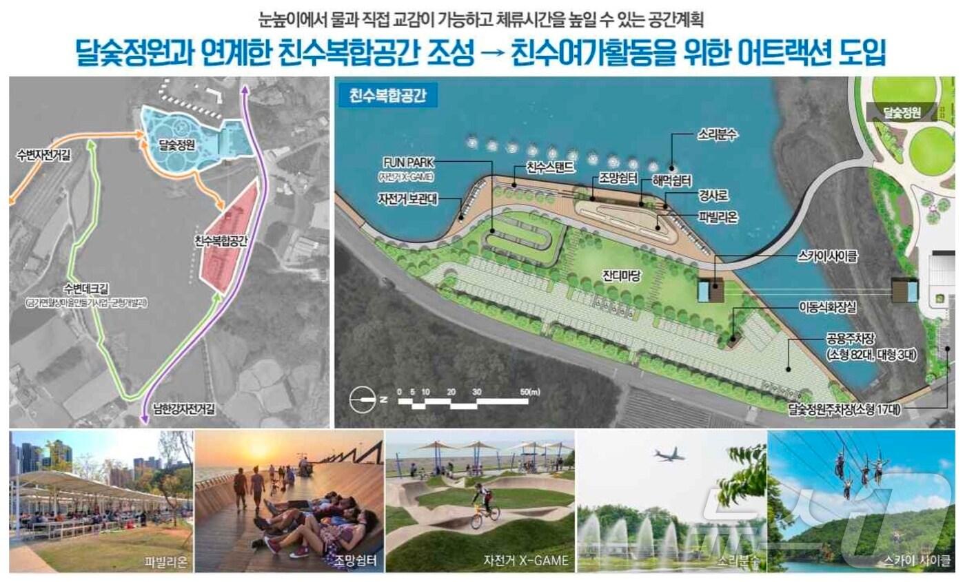  31일 충북 충주시가 탄금호에 자전거를 테마로 한 관광거점시설을 조성한다고 밝혔다. 사진은 설명도.&#40;충주시 제공&#41;2024.8.31/뉴스1