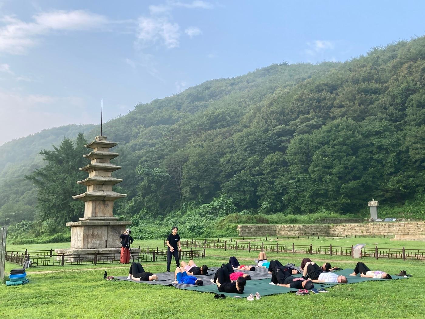 서산 보원사지에서 진행된 캠플스테이&#40;연등회보존위원회 제공&#41;