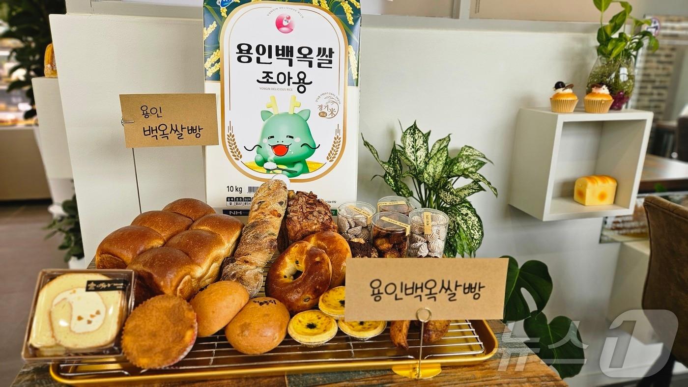 &#39;백옥쌀가루&#39;로 만든 빵.&#40;용인시 제공&#41;