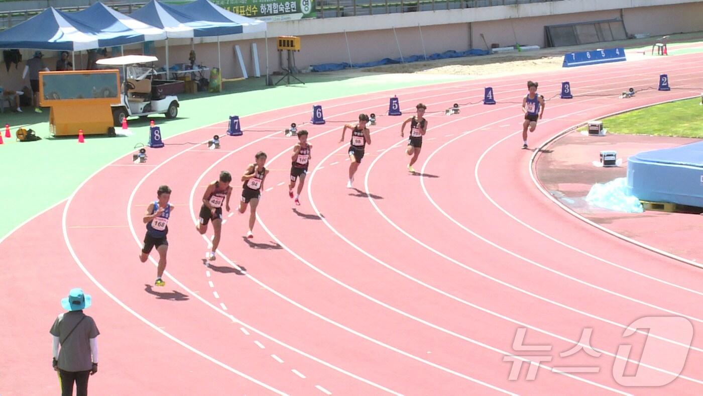  추계 중·고학교 겸 초등학교 육상경기대회 장면. 사진은 기사 내용과 관련 없음 &#40;보은군 제공&#41; /뉴스1