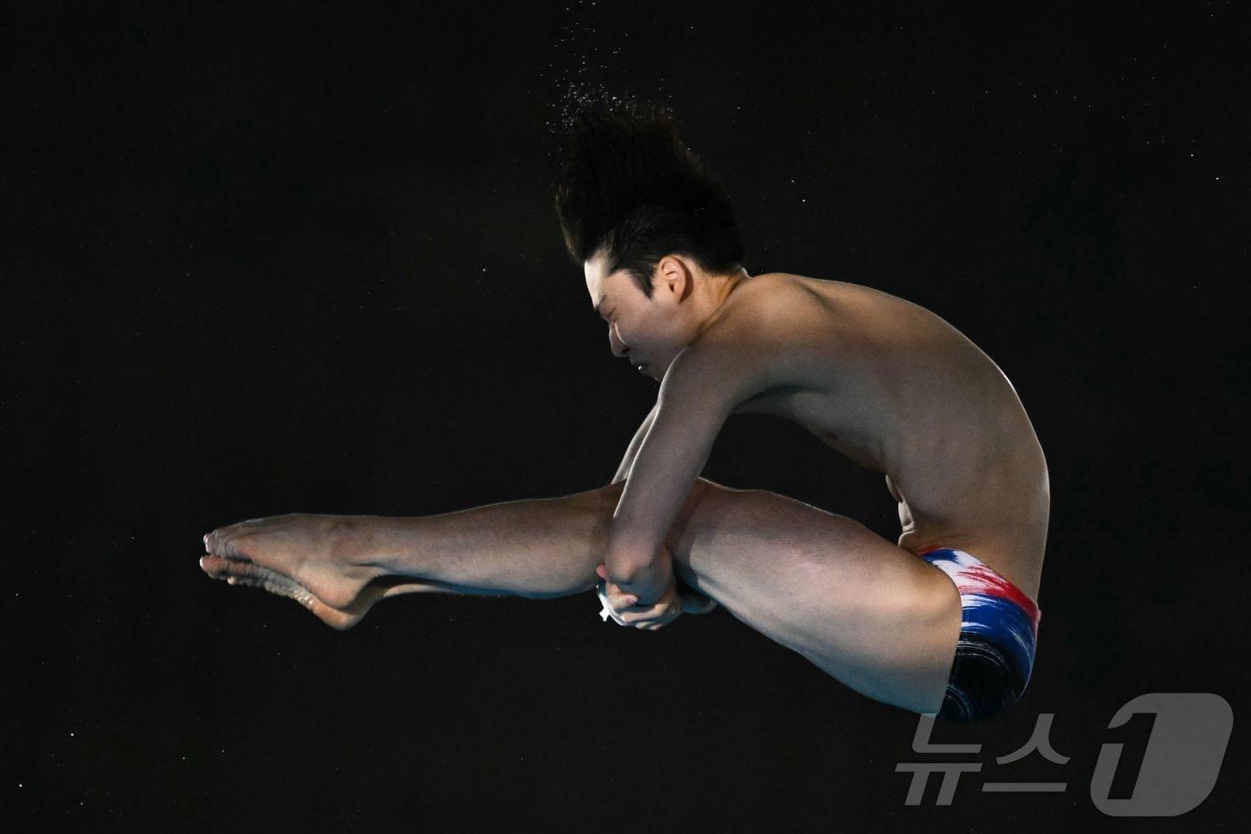 한국 다이빙의 신정휘. ⓒ AFP=뉴스1