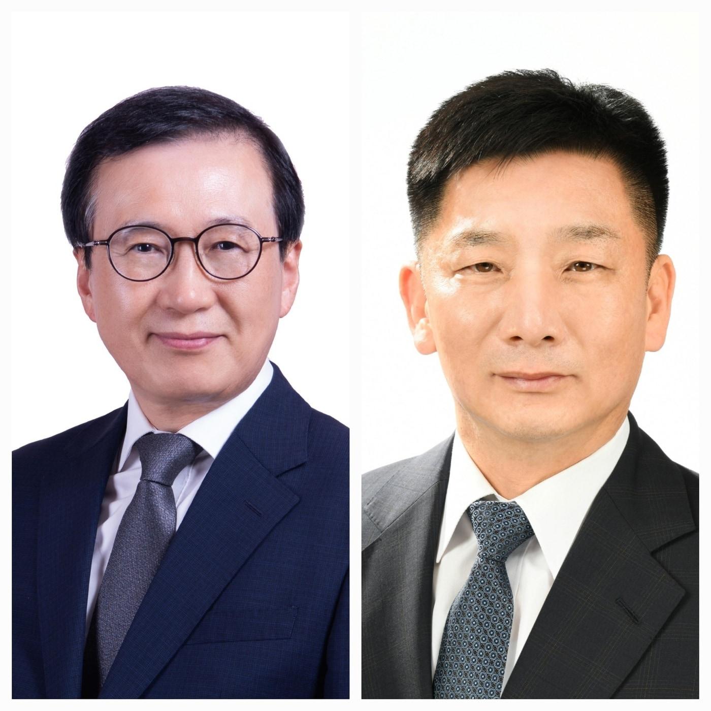 국방부 홍창식 법무관리관&#40;왼쪽&#41;과 김한성 국방전산정보원장.&#40;국방부 제공&#41;