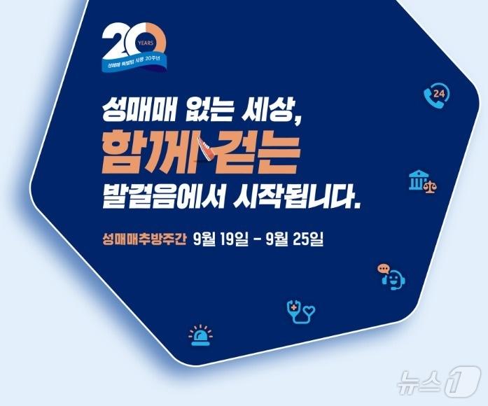  &#39;성매매 추방주간&#39; 기념 포스터 &#40;한국여성인권진흥원 제공&#41;