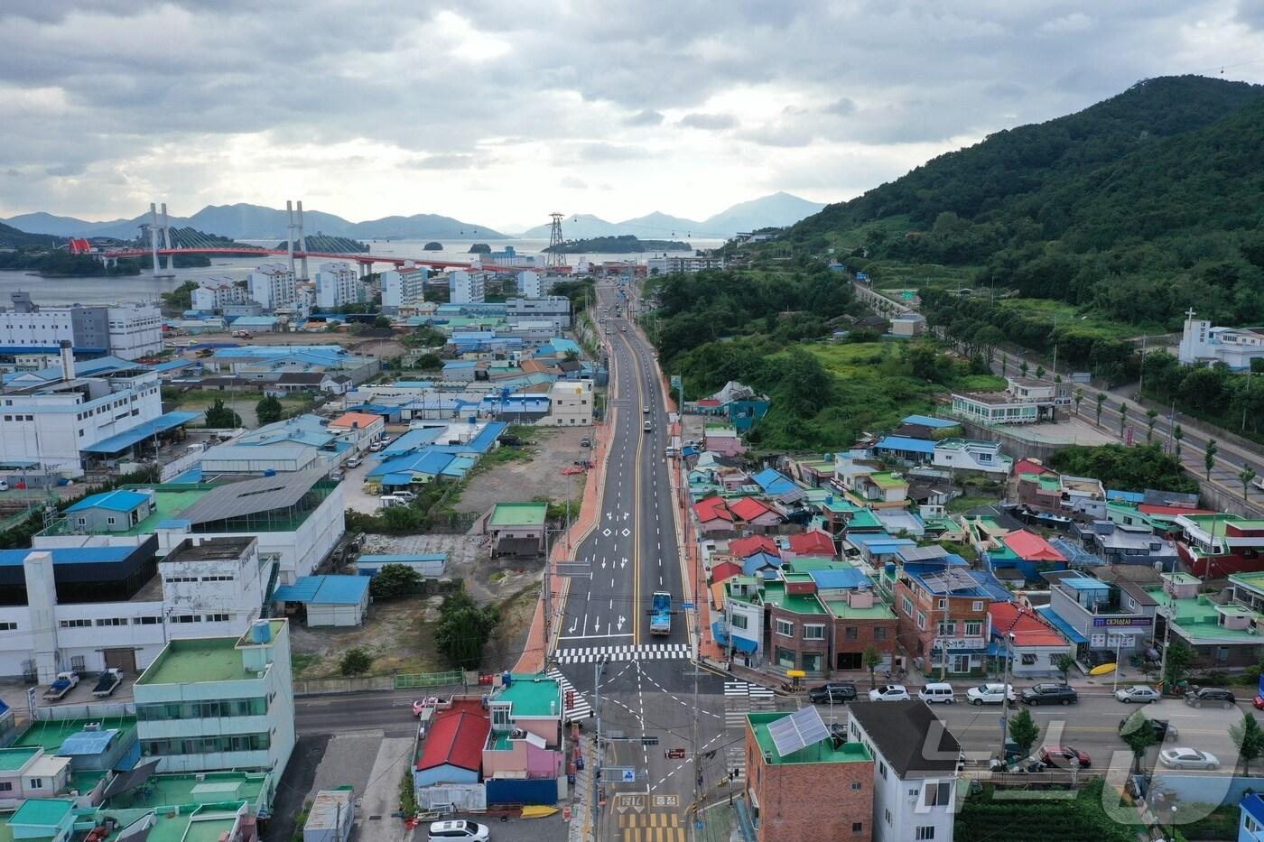 사천바다케이블카~삼천포항 도시계획도로.&#40;사천시 제공&#41;