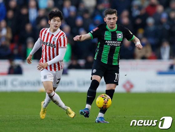 스토크시티의 배준호&#40;왼쪽&#41; ⓒ AFP=뉴스1