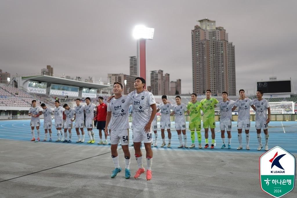 김천이 수원FC를 4-2로 꺾었다.&#40;한국프로축구연맹 제공&#41; 