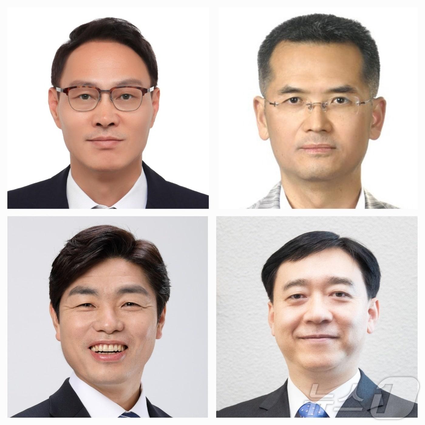 사진 왼쪽위부터 시계방향으로 안상섭 감사위원장, 김원규 이민사회국장, 김기병 AI국장, 장진수 도민건익위원장.&#40;경기도 제공&#41;