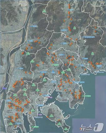 자연녹지지역 아파트 163개소 현황&#40;부산시청 제공&#41;