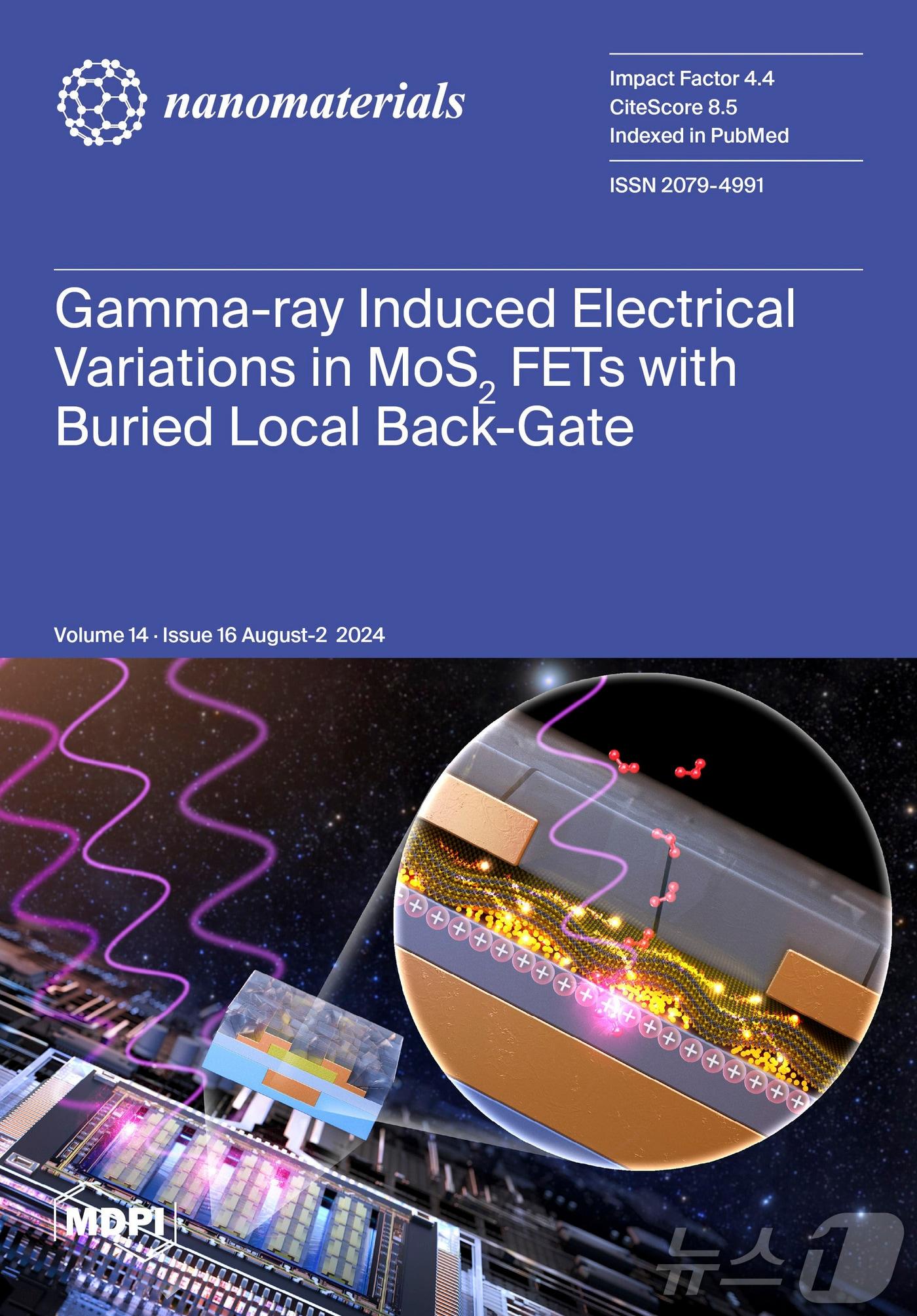 국제학술지 나노머티리얼즈&#40;Nanomaterials&#41; 8월호 표지논문&#40;원자력연구원 제공&#41;2024.9.25/뉴스1