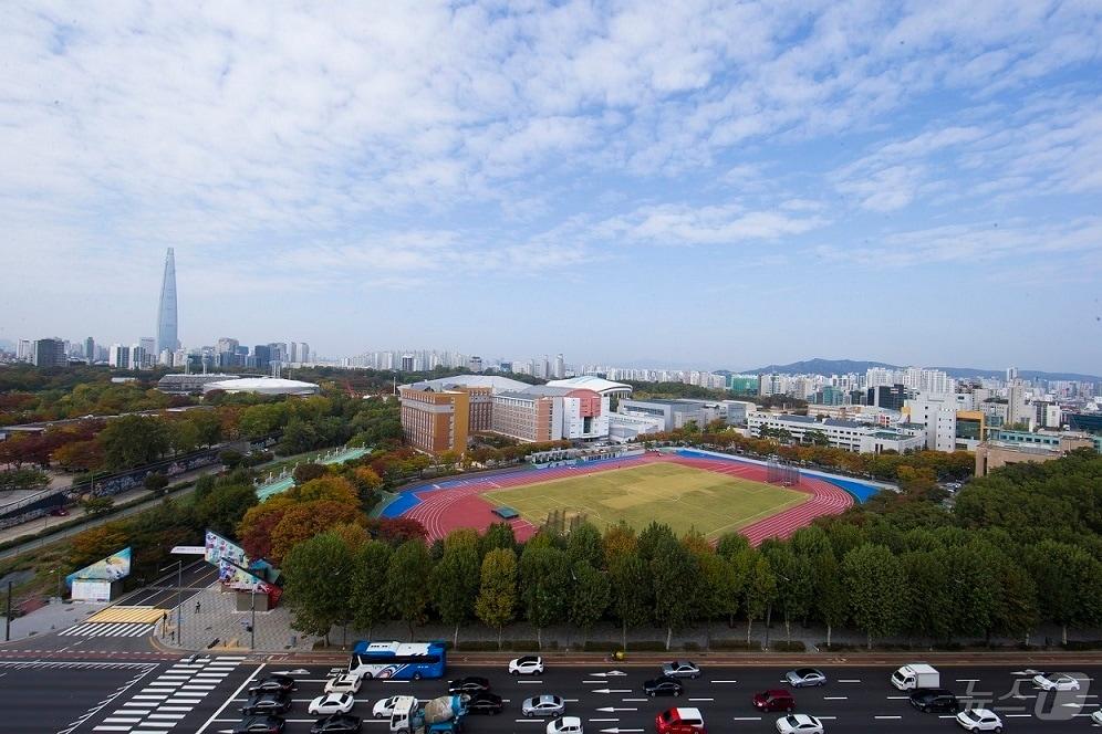  한국체육대학교 전경 &#40;송파구 제공&#41;