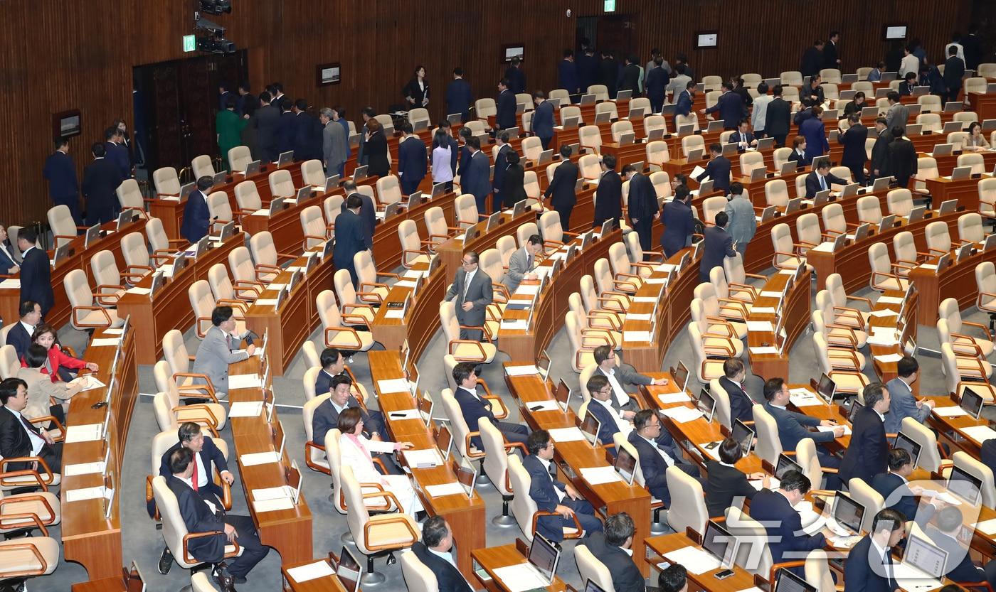 26일 오후 서울 여의도 국회에서 열린 제418회국회&#40;정기회&#41; 제9차 본회의가 열리고 있다. 2024.9.26/뉴스1 ⓒ News1 이광호 기자