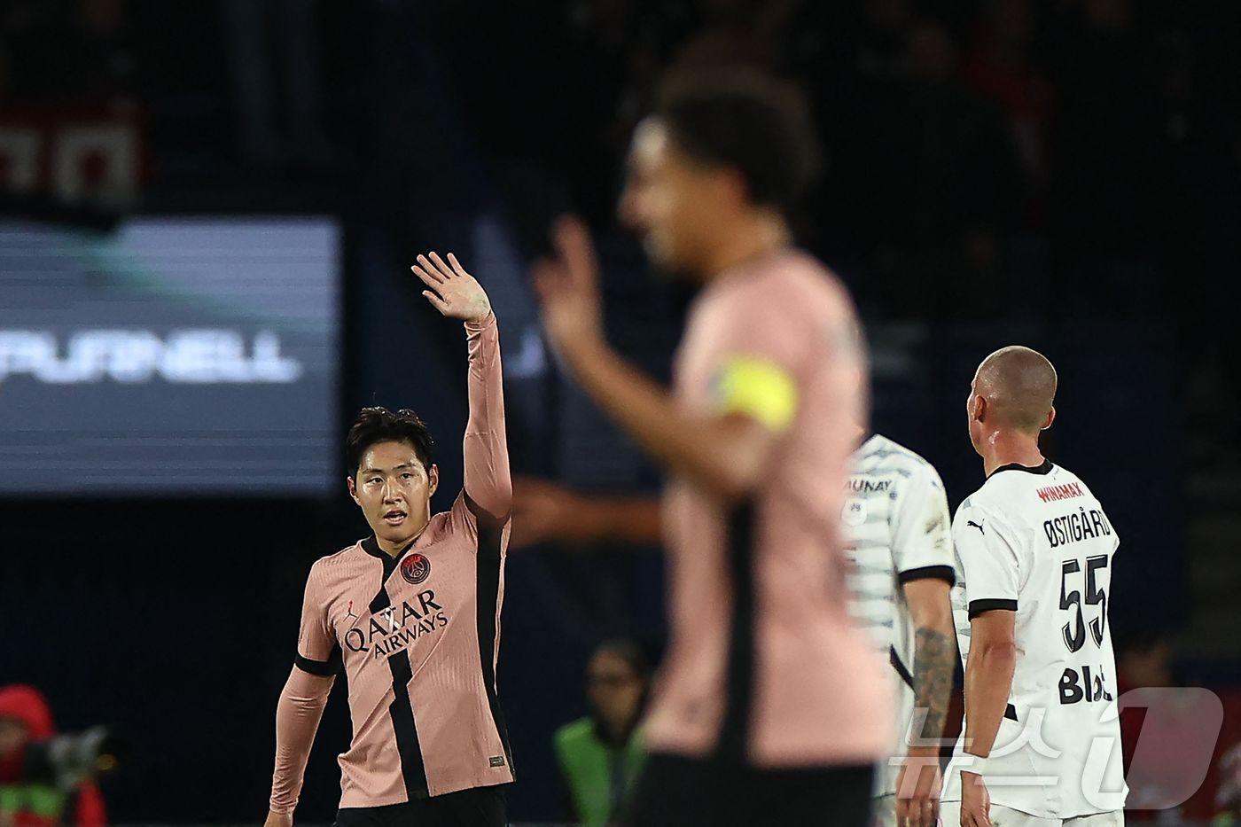 파리 생제르맹&#40;PSG&#41;의 이강인. ⓒ AFP=뉴스1