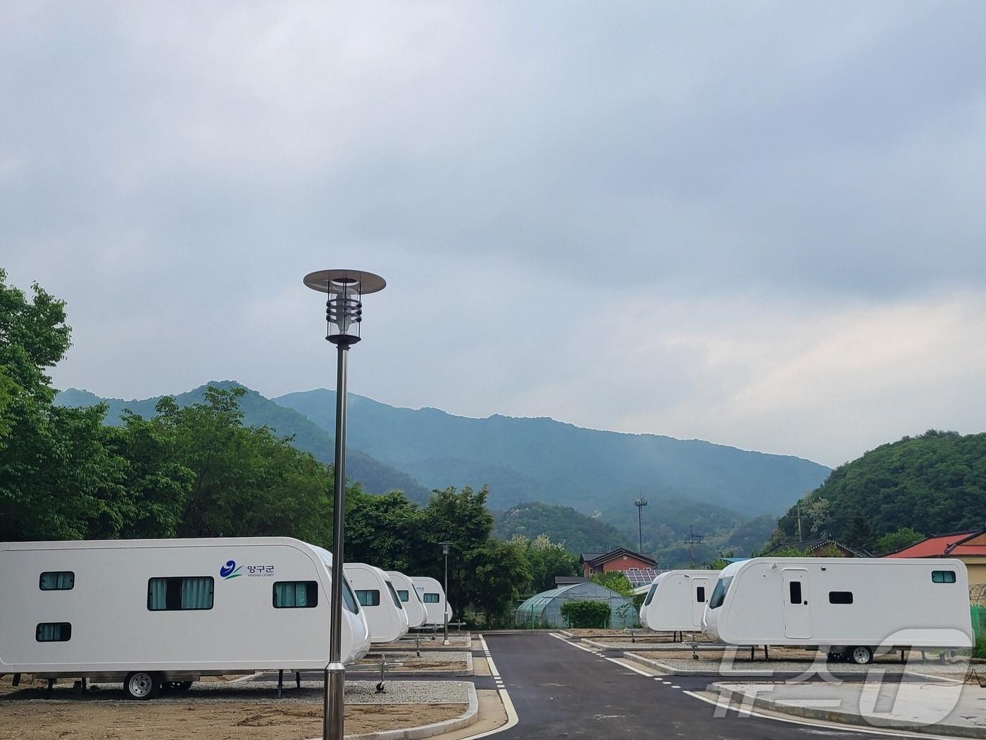 송현리 캠핑장.&#40;양구군 제공&#41;/뉴스1