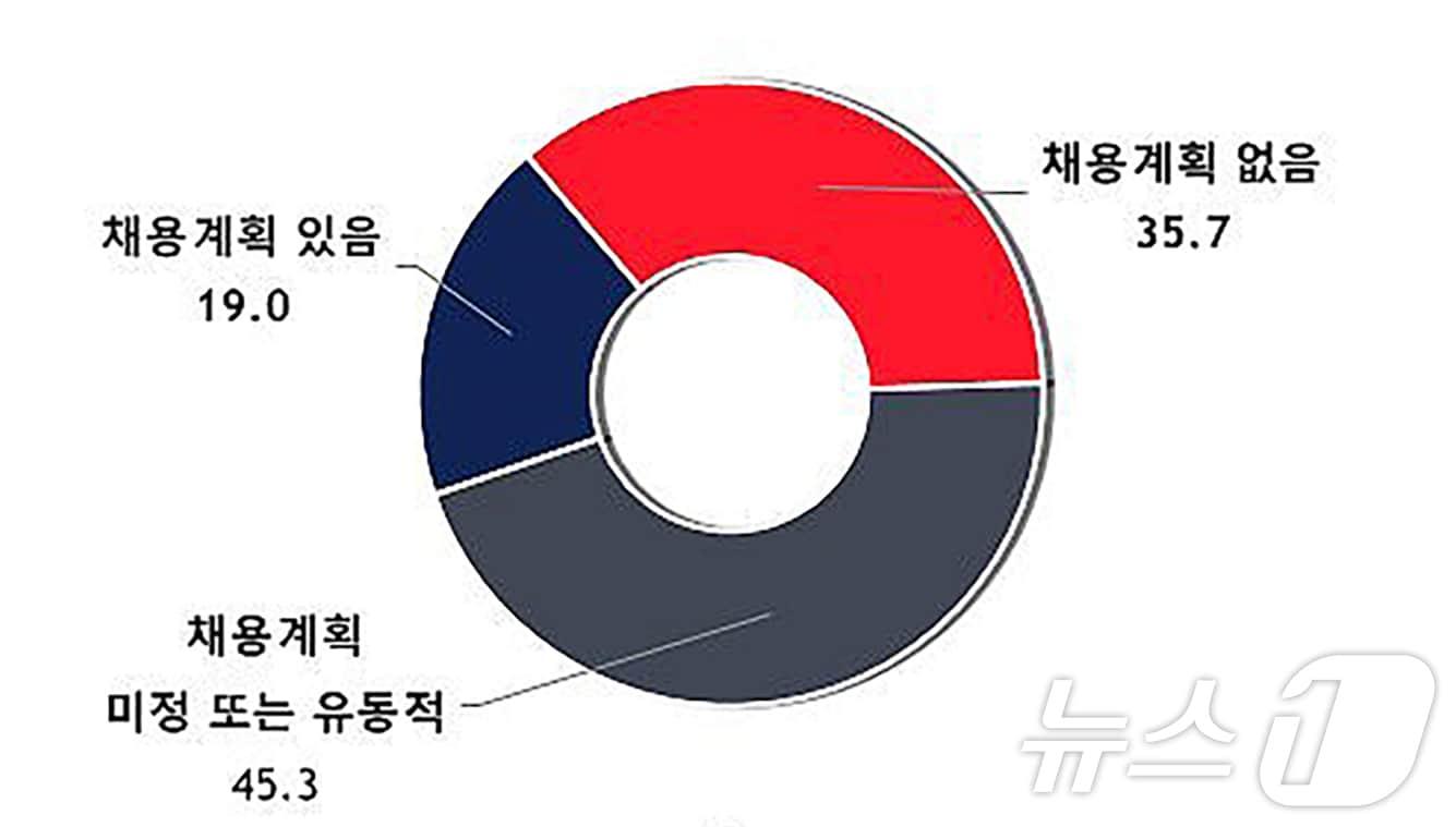 중소기업중앙회 제주지역본부의 &#39;2025 상반기 인력채용 현황조사&#39; 보고서 갈무리.