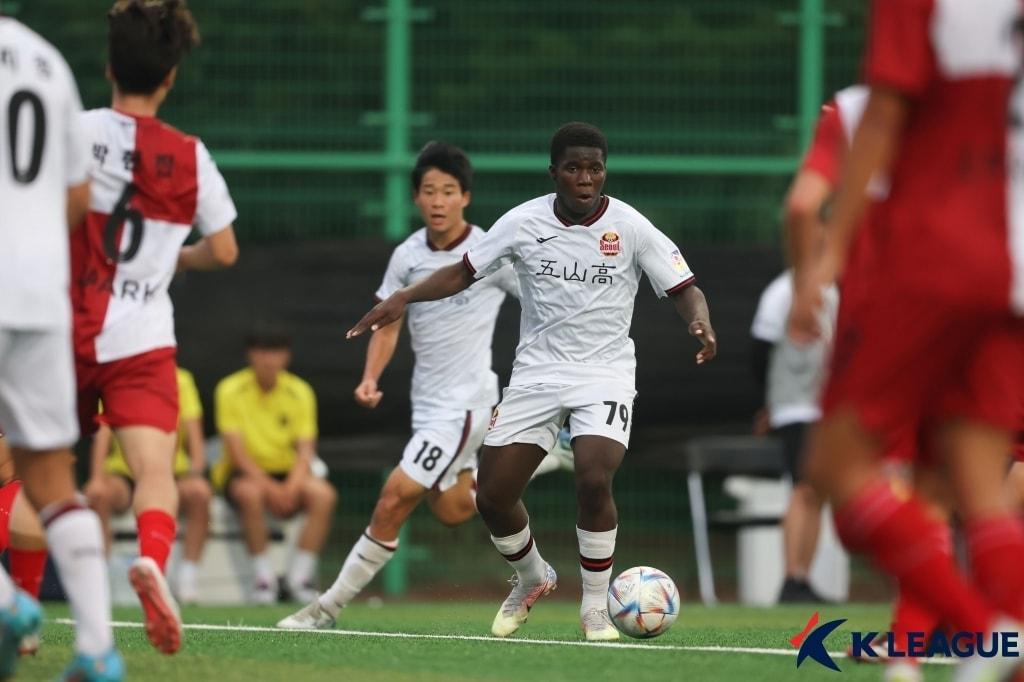 FC서울 유스에서 활약하던 시절의 사무엘&#40;한국프로축구연맹 제공&#41; 