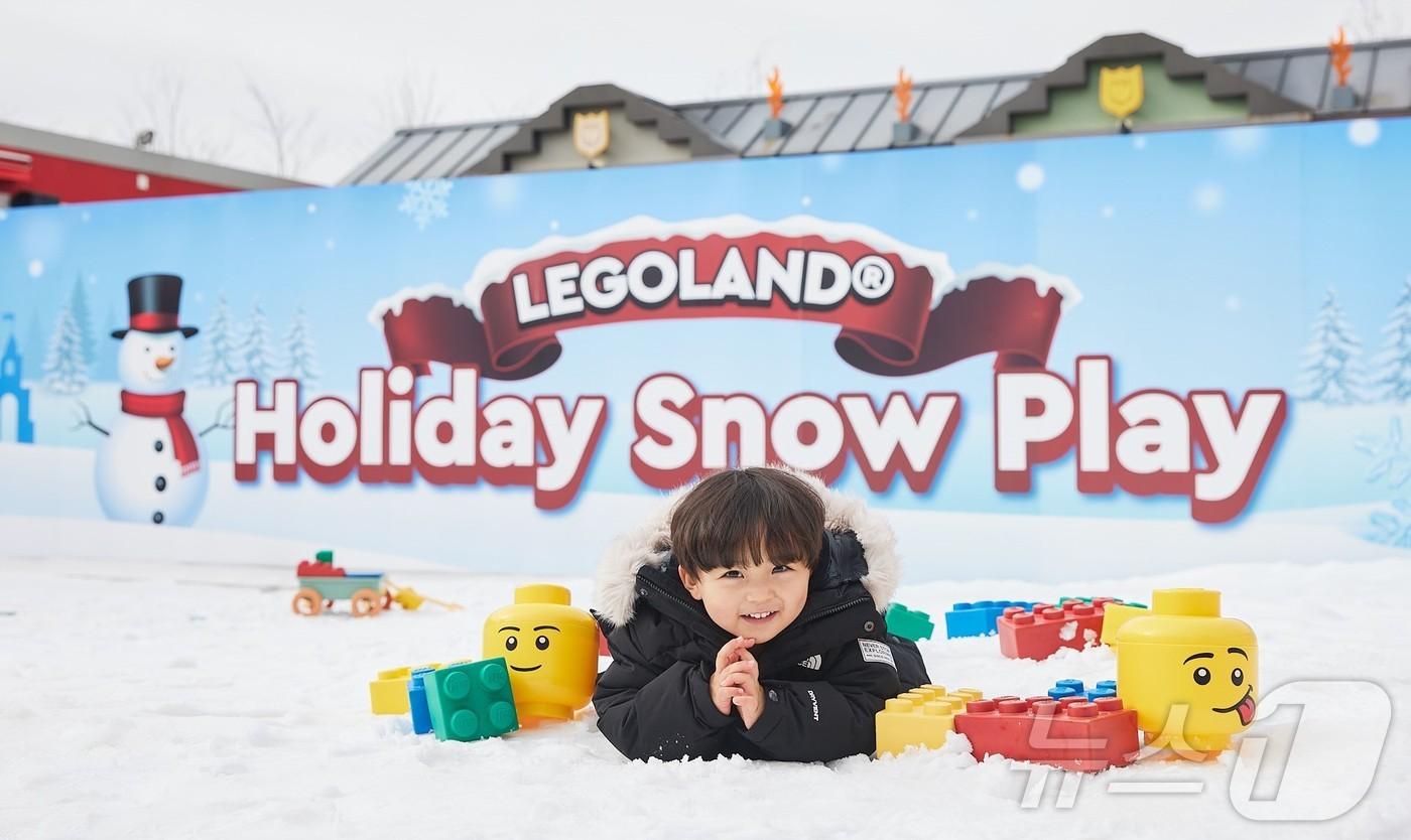 레고랜드, 겨울철 눈놀이장 ‘홀리데이 스노우 플레이&#40;Holiday Snow Play&#41; 개장.&#40;레고랜드 제공&#41;