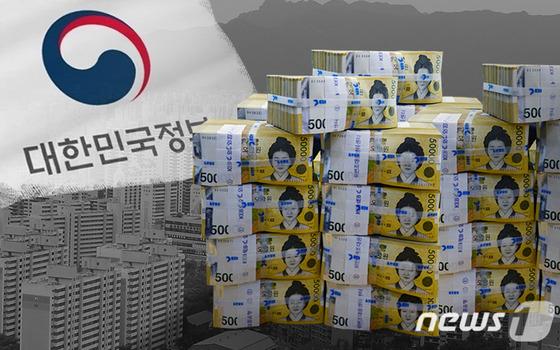 지난해 정부 빚 60조 늘어 1217조원…GDP 대비 50% 돌파