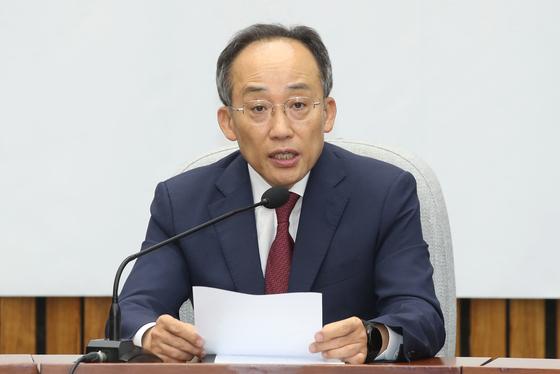 추경호 "검찰, 법리 따라 공정한 수사 노력…김여사 특검법 위헌적"