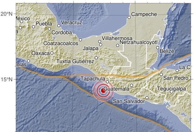 멕시코 치아파스 해안서 규모 5.8 지진 발생