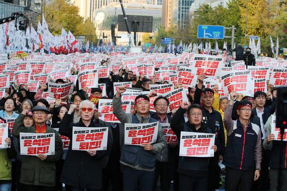 "민주노총 집행부 고발장 접수"…'윤 퇴진 집회' 윗선 수사 본격화