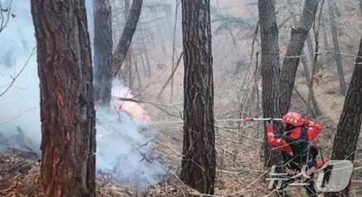 인제 기린면 산불로 산림 2ha 소실