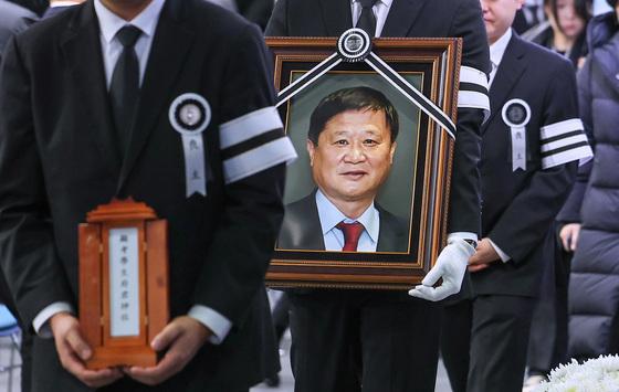 故 오규상 여자축구연맹 회장 영결식, 축구회관서 협회장으로 엄수