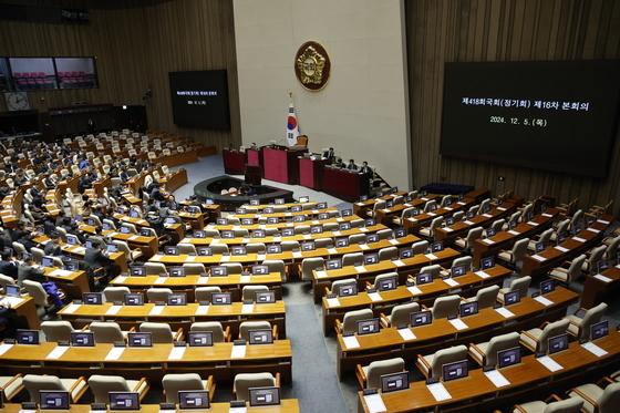 ‘비상계엄’ 윤 대통령 탄핵안 본회의 보고…이르면 내일 표결